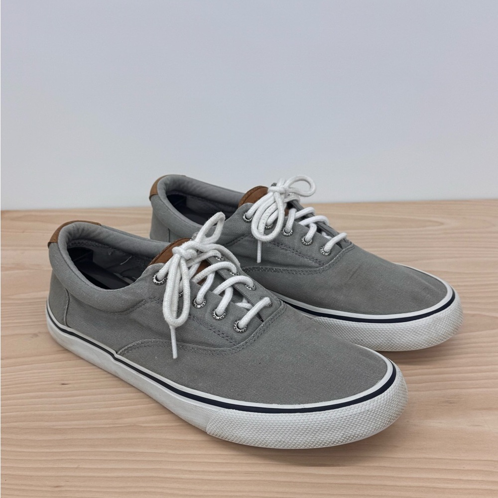 Sperry Gray Canvas Men's Sneakers